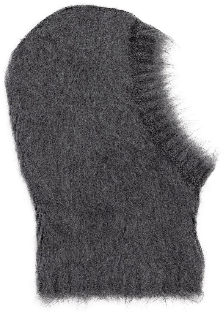 Craig Green Brushed Mohair Balaclava BlackGrey