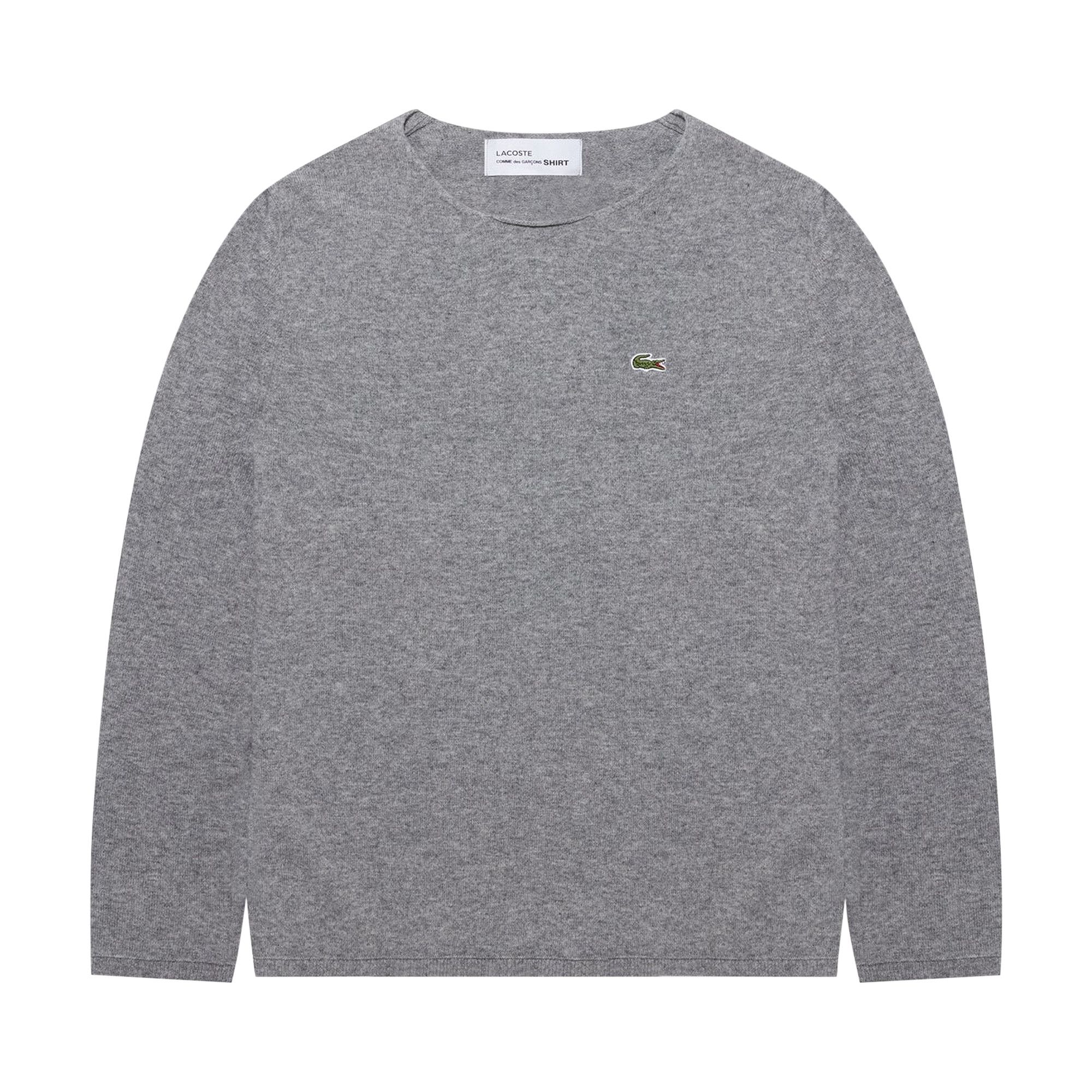 Buy Comme des Garcons SHIRT x Lacoste Sweater Grey FL N003 051 3 GOAT CA