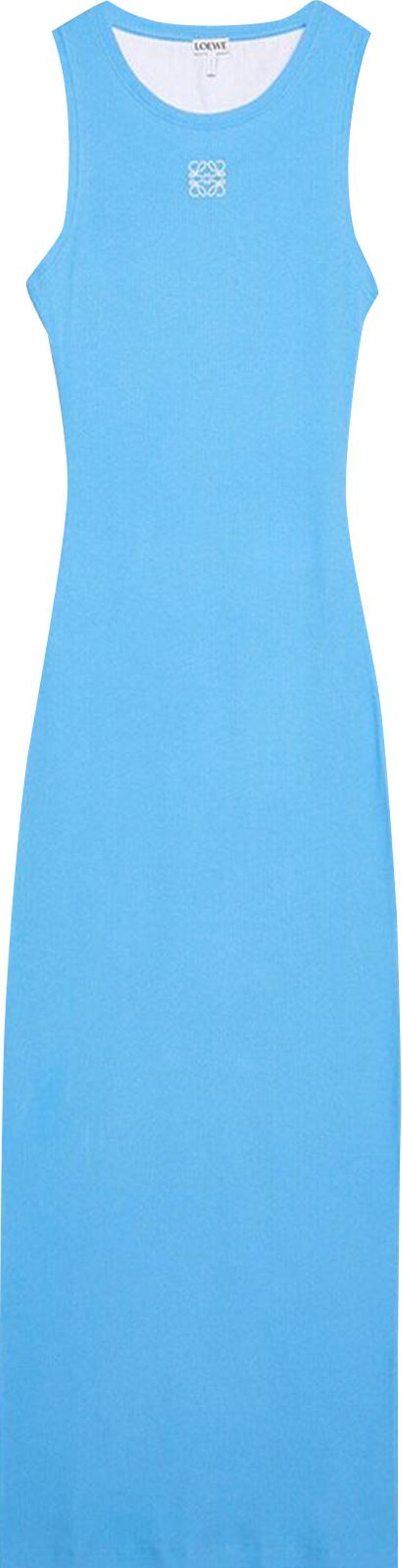 Loewe Anagram Tank Dress 'Medium Turquoise'
