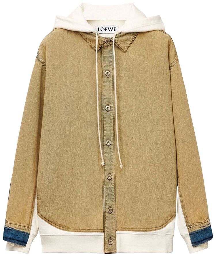 Loewe Trompe LOeil Hooded Jacket Tea Wash