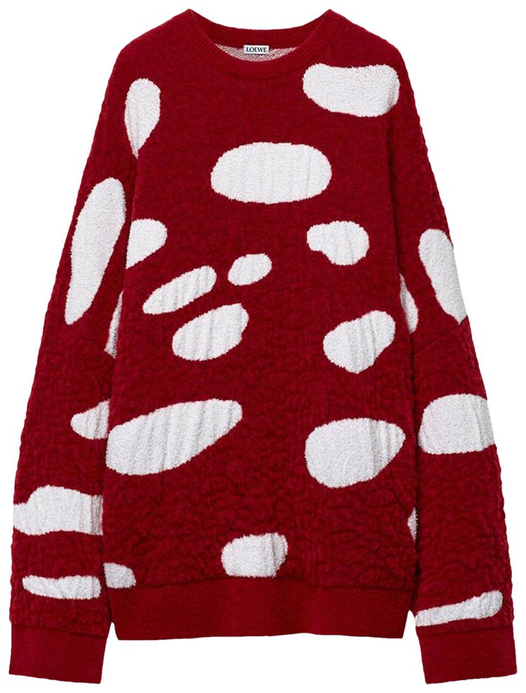 Loewe Mushroom Sweater RedWhite