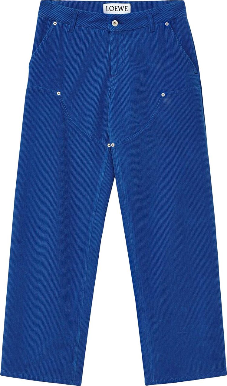 Buy Loewe Corduroy Workwear Trousers 'Royal Blue' - H526Y04X30 5130 | GOAT