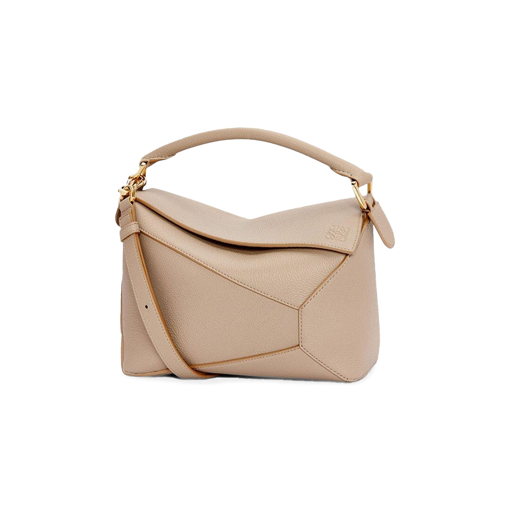 Loewe small outlet puzzle sand