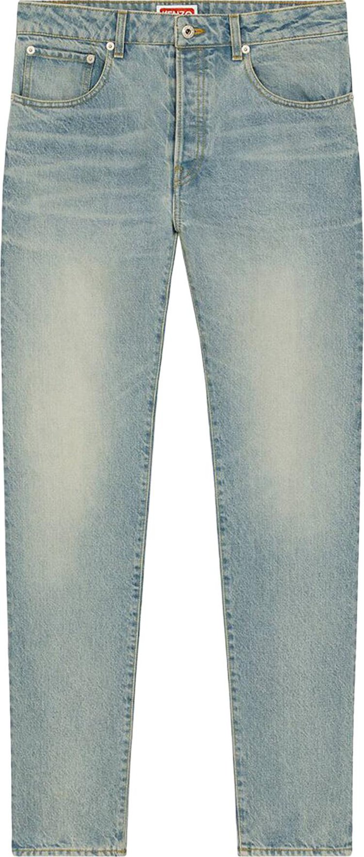 Kenzo Medium Stone Bara Slim Jeans 'Medium Stone Blue Denim'