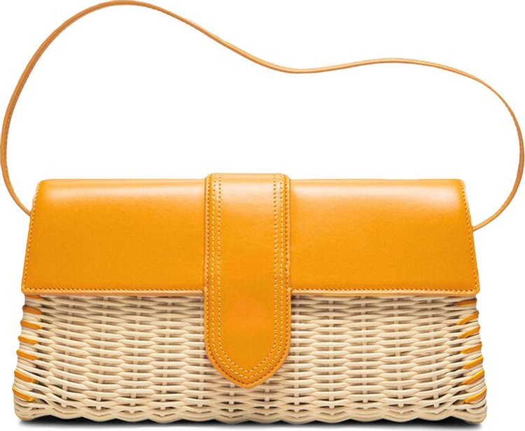 Jacquemus Le Bambino Long Osier Dark Yellow