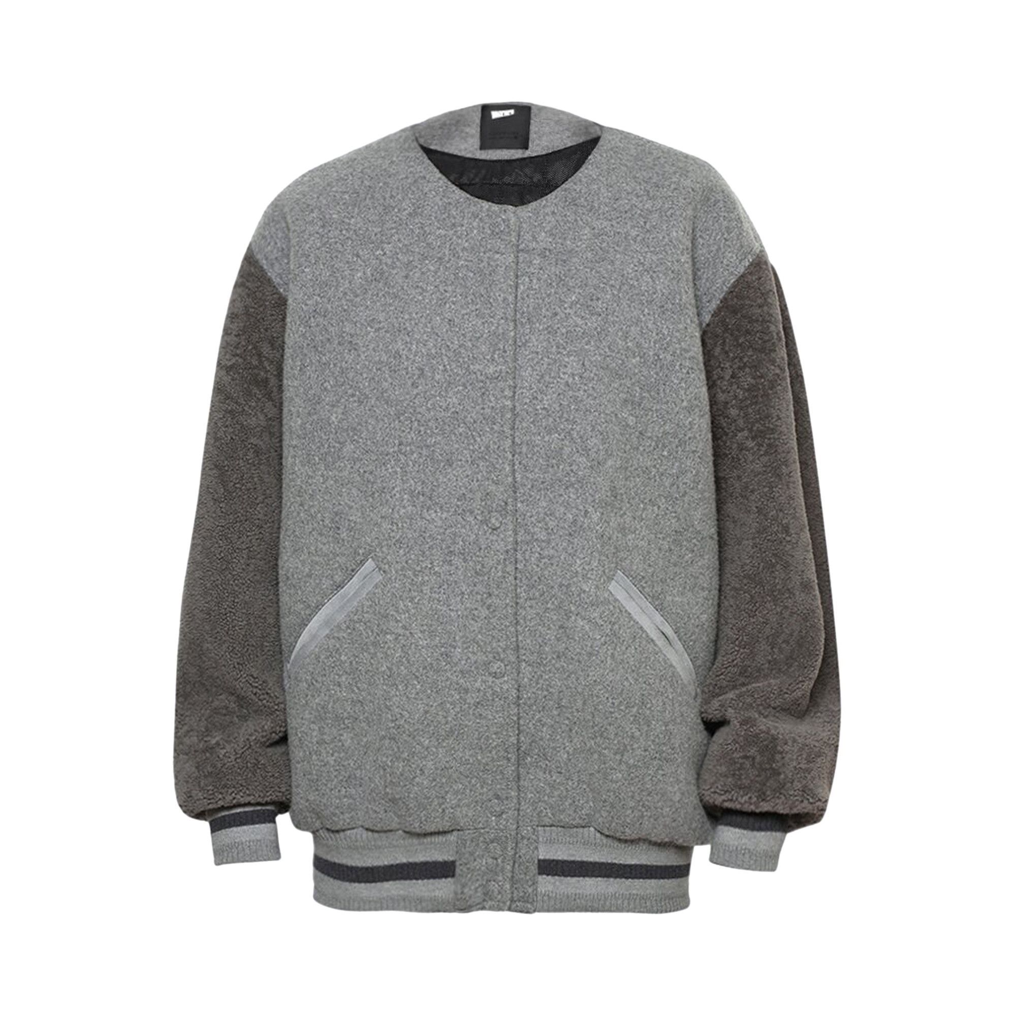 Buy Givenchy Shearling-Sleeved Bomber Jacket 'Light Grey