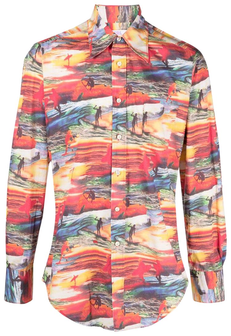 ERL Printed Shirt Red Sunset