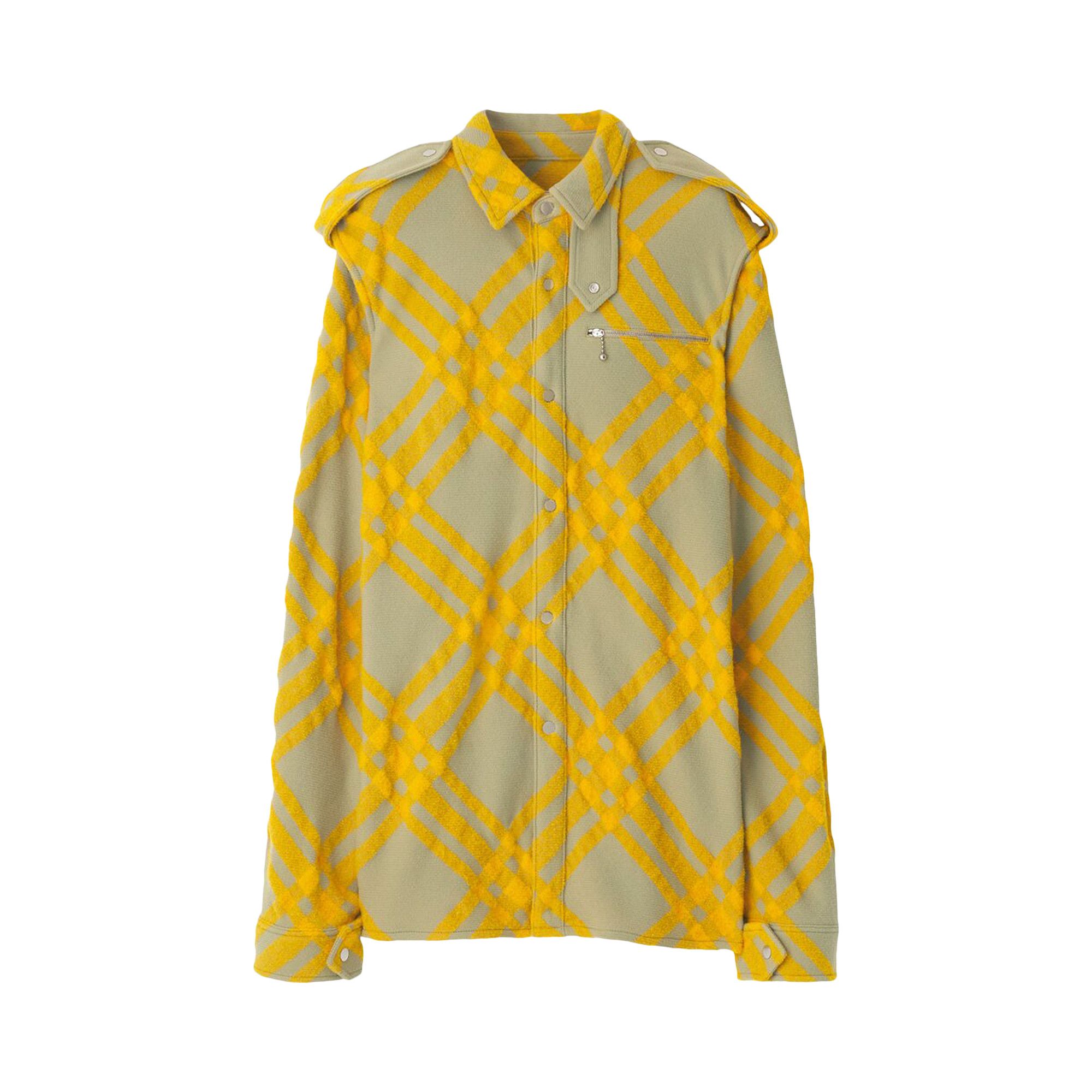 Black and yellow burberry shirt clearance