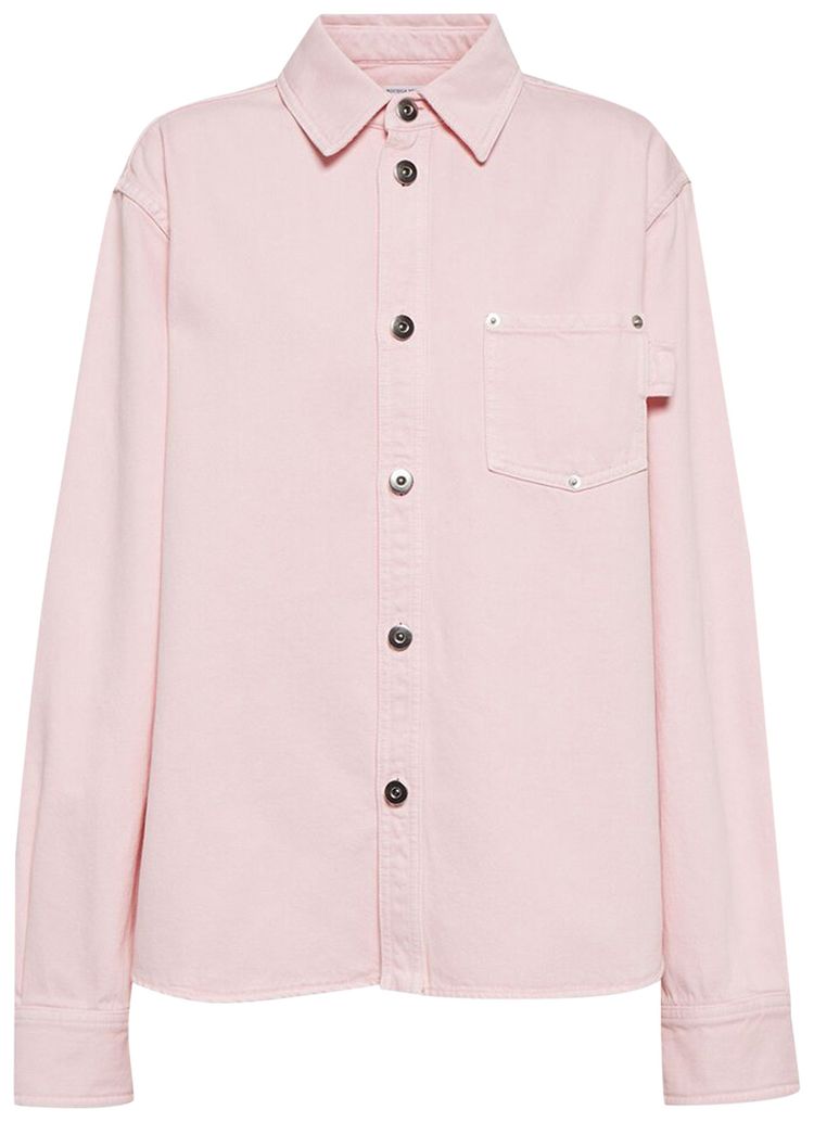 Bottega Veneta Patch Pocket Denim Shirt Camelia