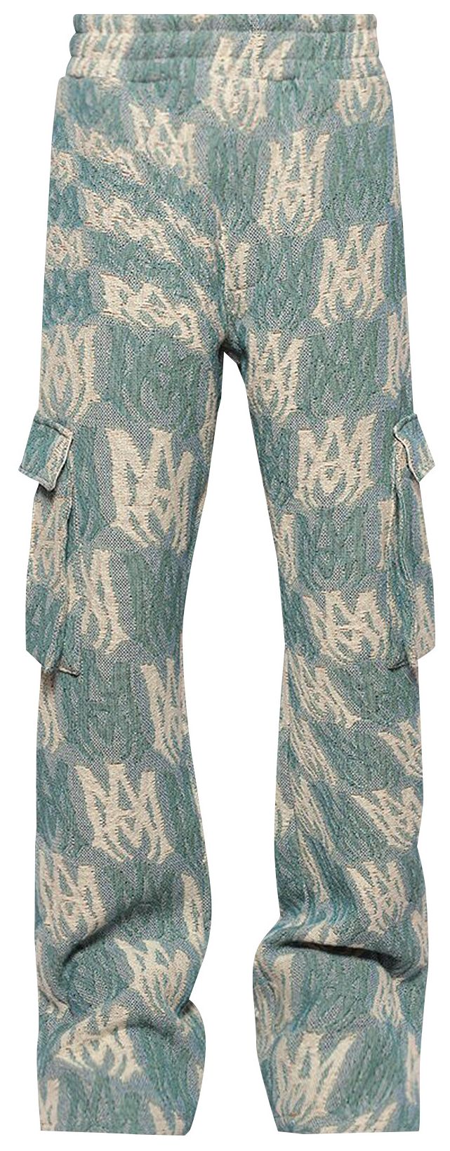 Buy Amiri Tapestry Cargo Flare Pants 'Aqua' AW23MAW102 524 AQUA GOAT