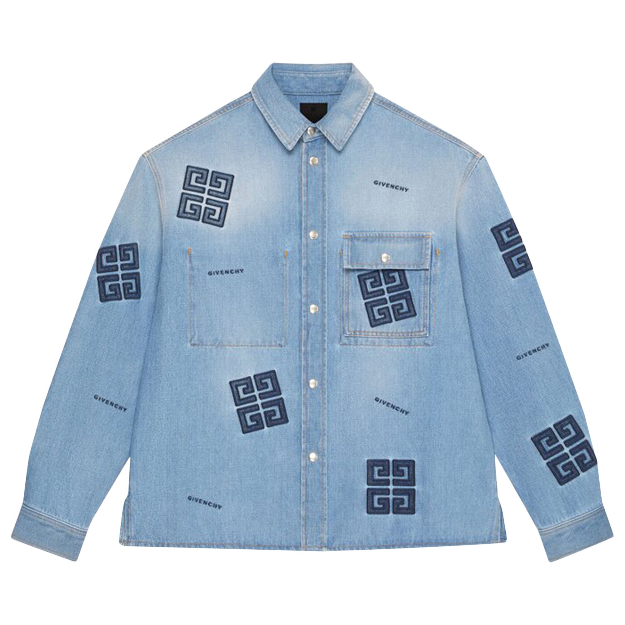 Tシャツ・カットソー GIVENCHY SS24 SHIRT WITH POCKET (BM60ZW15F0 452) 0400022180324_SAPHIRBLUE?wid=