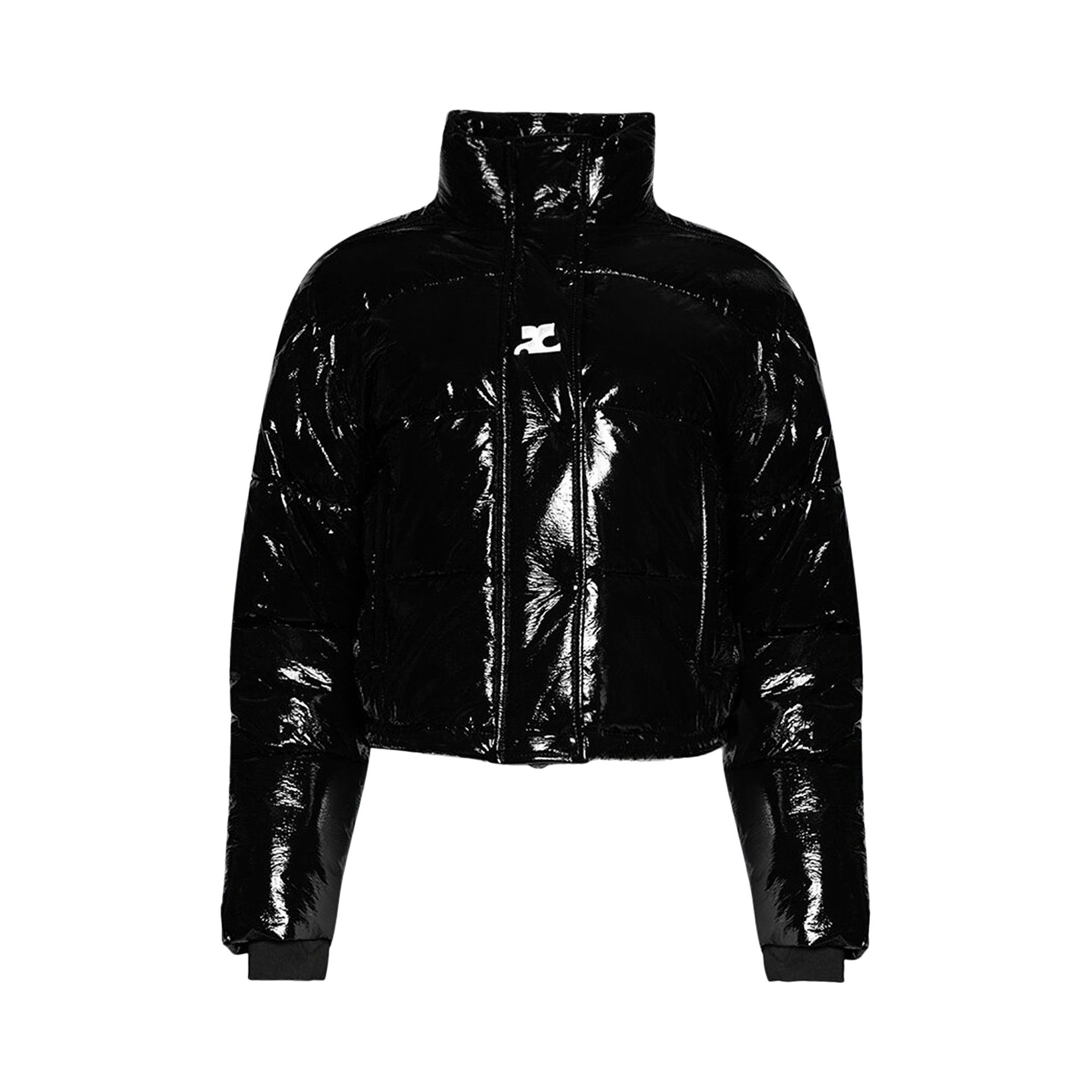 Vinyl on sale jacket puffer