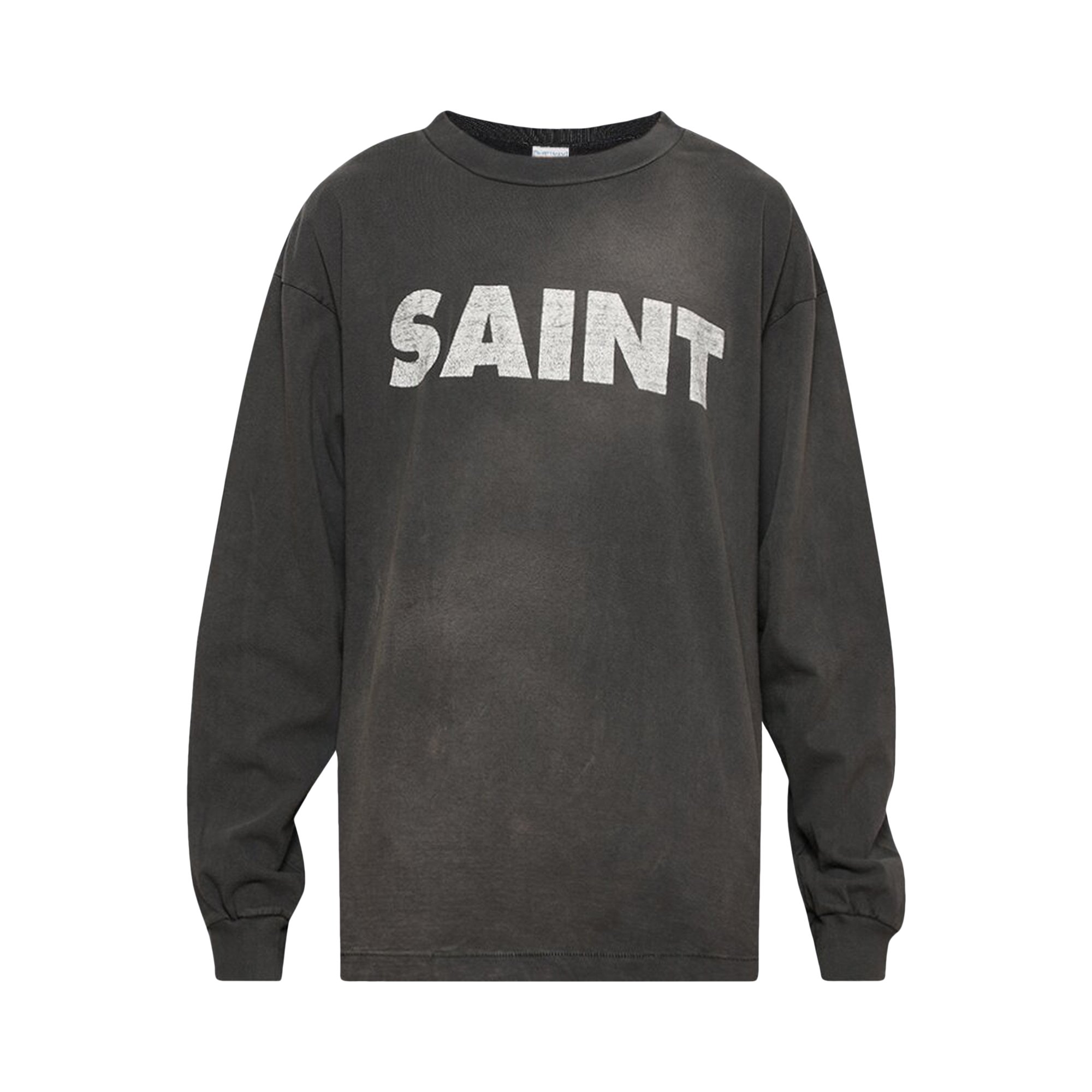 Buy Saint Michael Long-Sleeve S N T Tee 'Black' - SM A23 0000 010