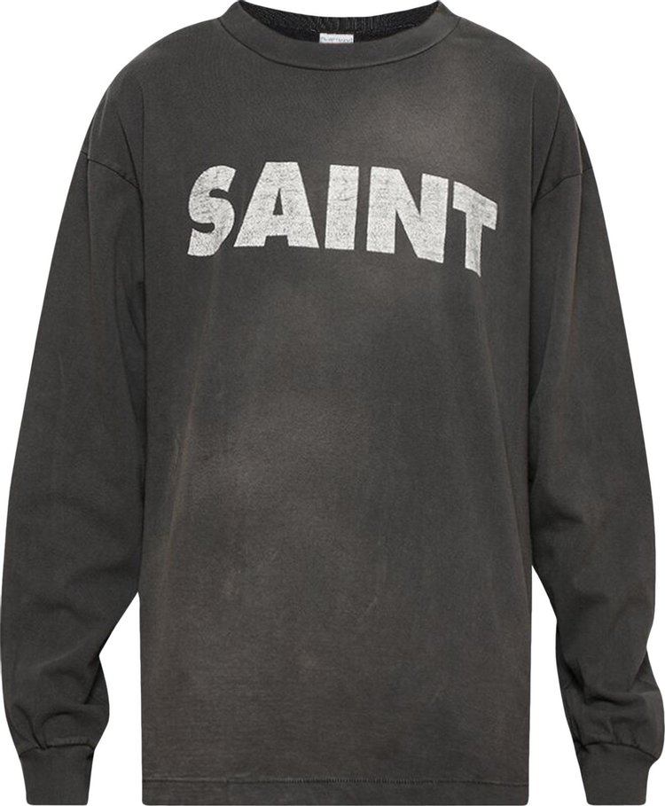 Saint Michael Long Sleeve S N T Tee Black