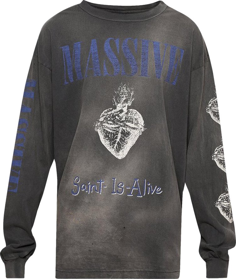 Saint Michael Massive Long Sleeve Tee Black