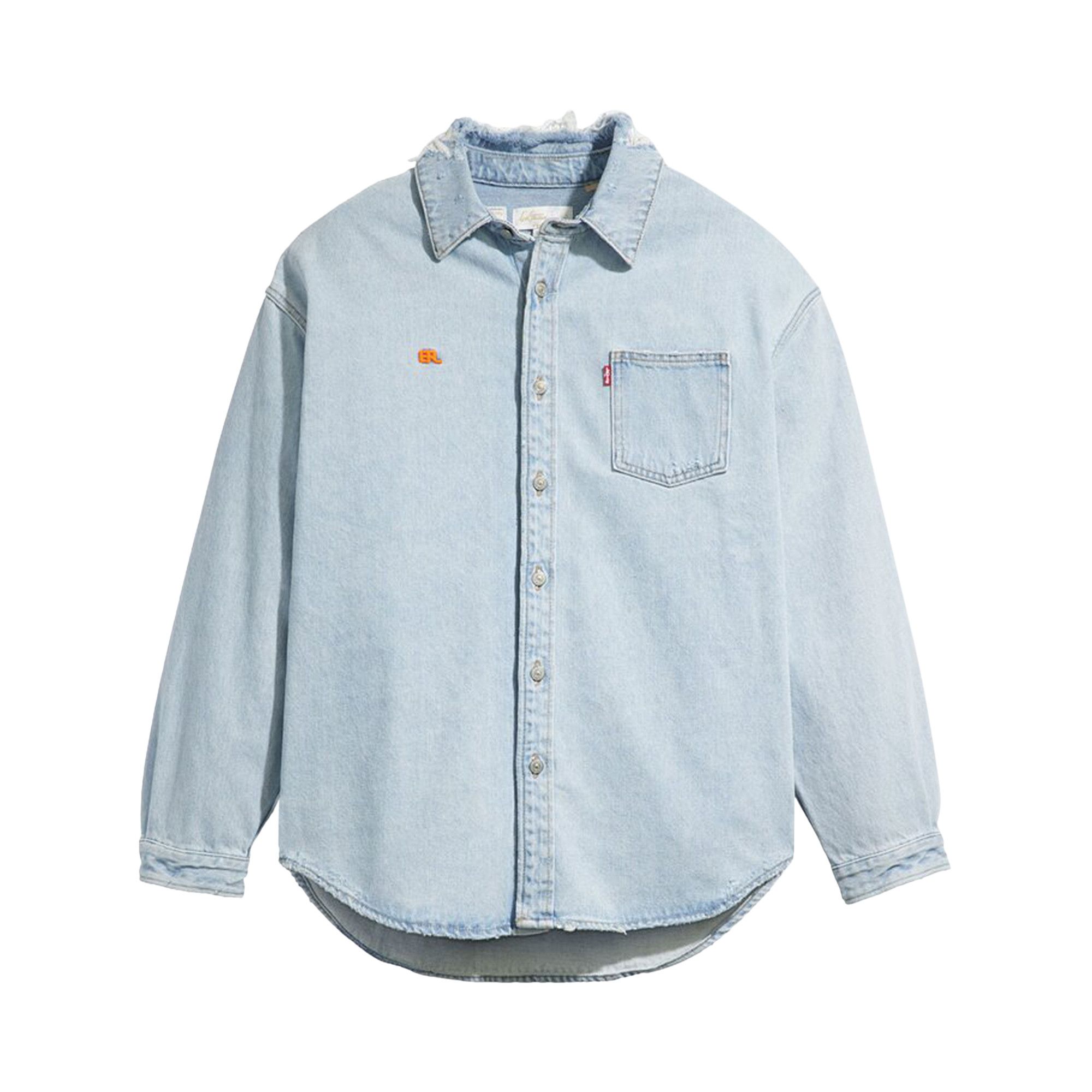 Buy ERL x Levi's Overshirt 'Blue' - ERL07B201 BLUE | GOAT