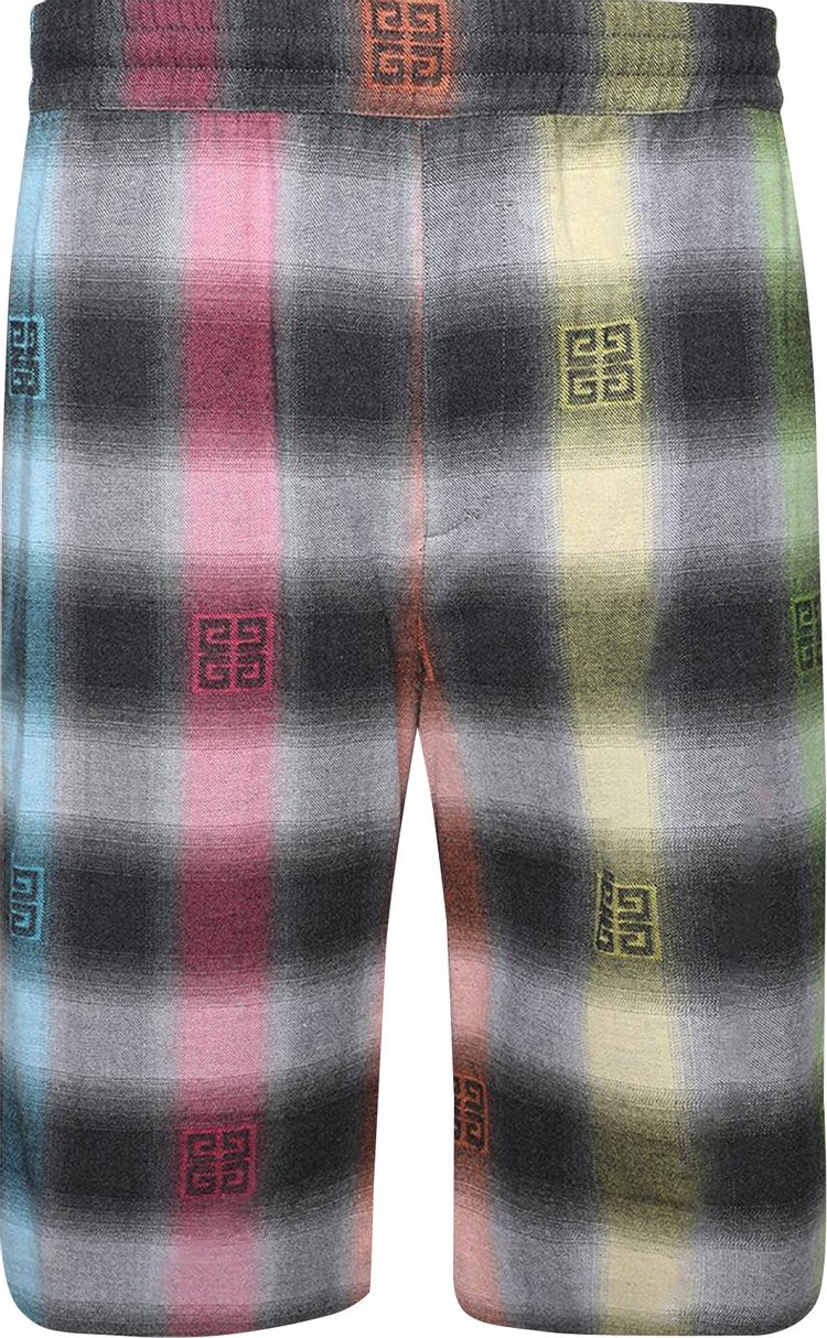 Givenchy 4G Plaid Bermuda Shorts 'Multicolor'