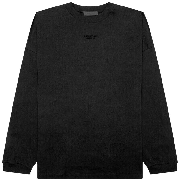 Fear of God Essentials Long Sleeve Tee Jet Black