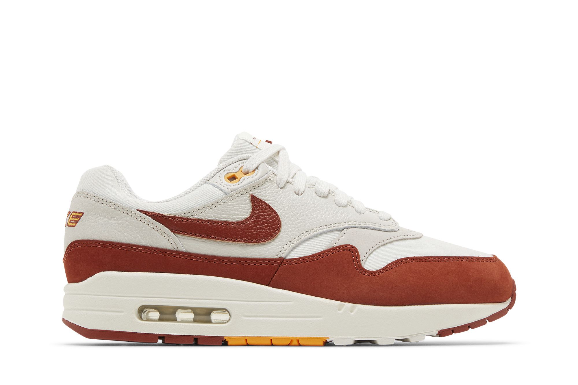 White & orange air online max 1 lx sneakers