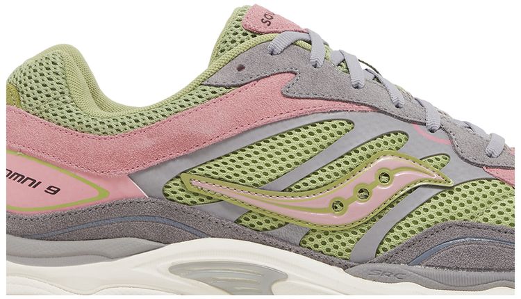 Saucony ProGrid Omni 9 Premium Grey Green Pink