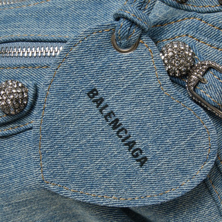 Balenciaga Le Cagole Small Shoulder Bag Blue