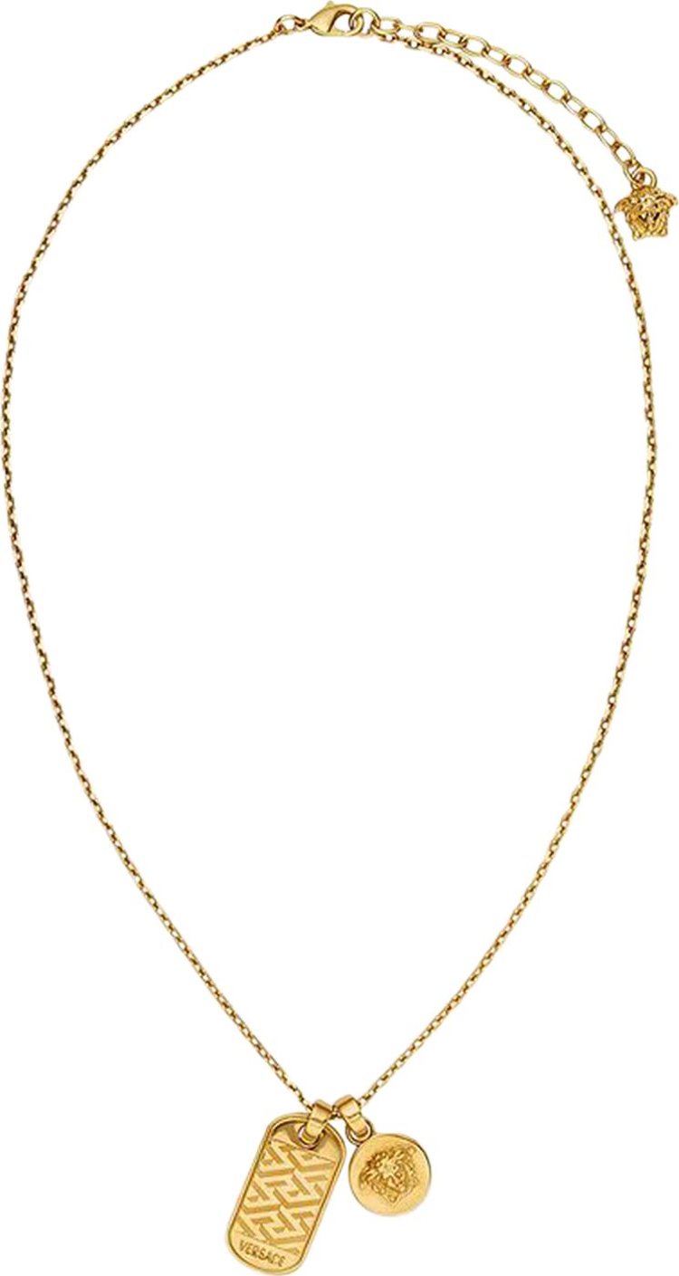 Versace La Greca Tag Necklace 'Gold'
