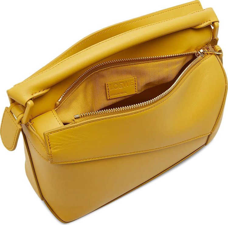 Loewe Small Puzzle Bag Pale Yellow Glaze