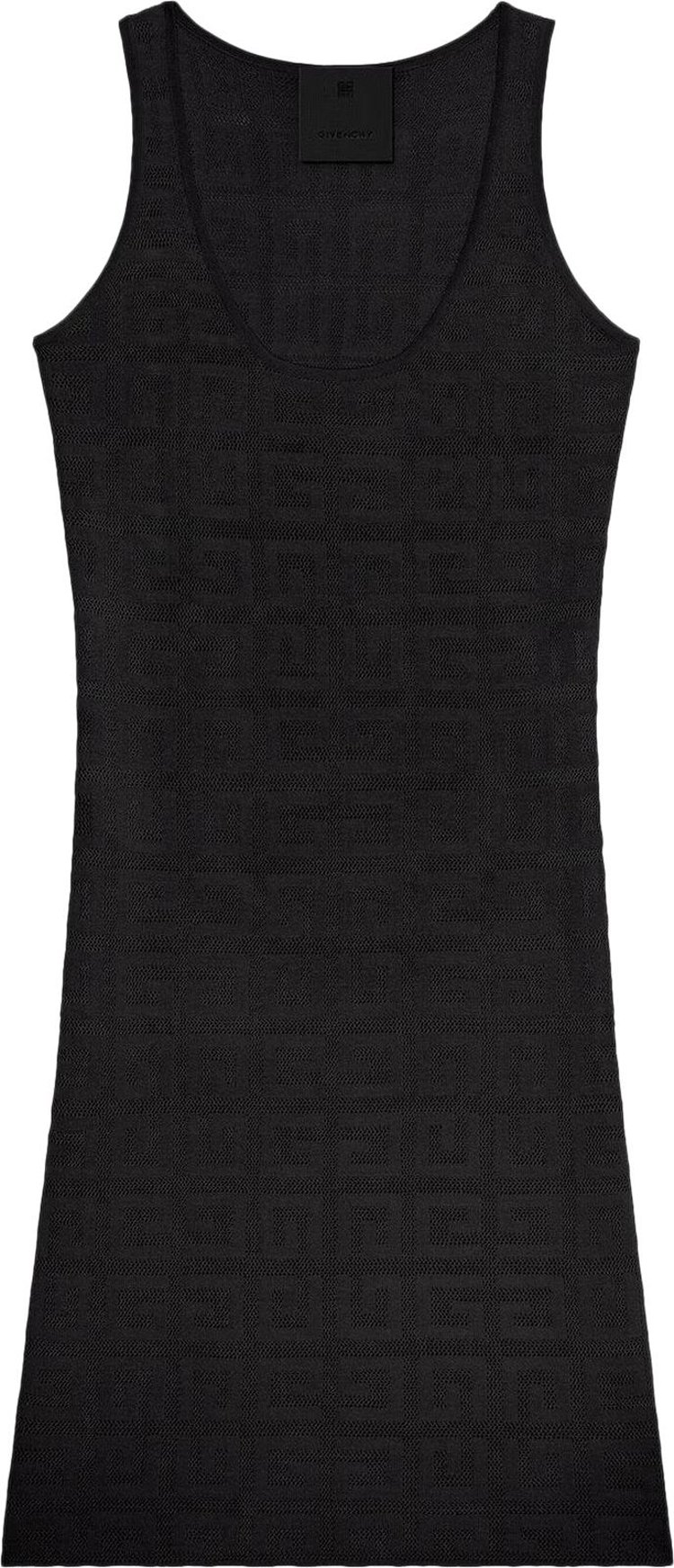 Givenchy Tank Top Dress In 4G Jacquard 'Black'