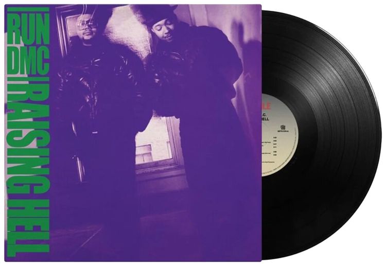 Vintage Run DMC Raising Hell Vinyl LP Multicolor