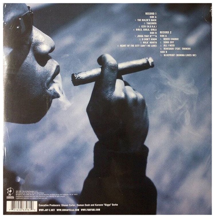 Vintage Jay Z The Blueprint Vinyl LP Multicolor