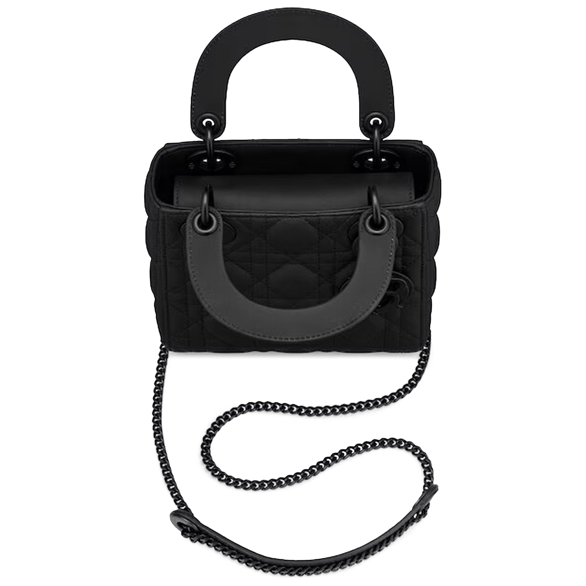 Dior Mini Lady Dior Bag Black Ultramatte