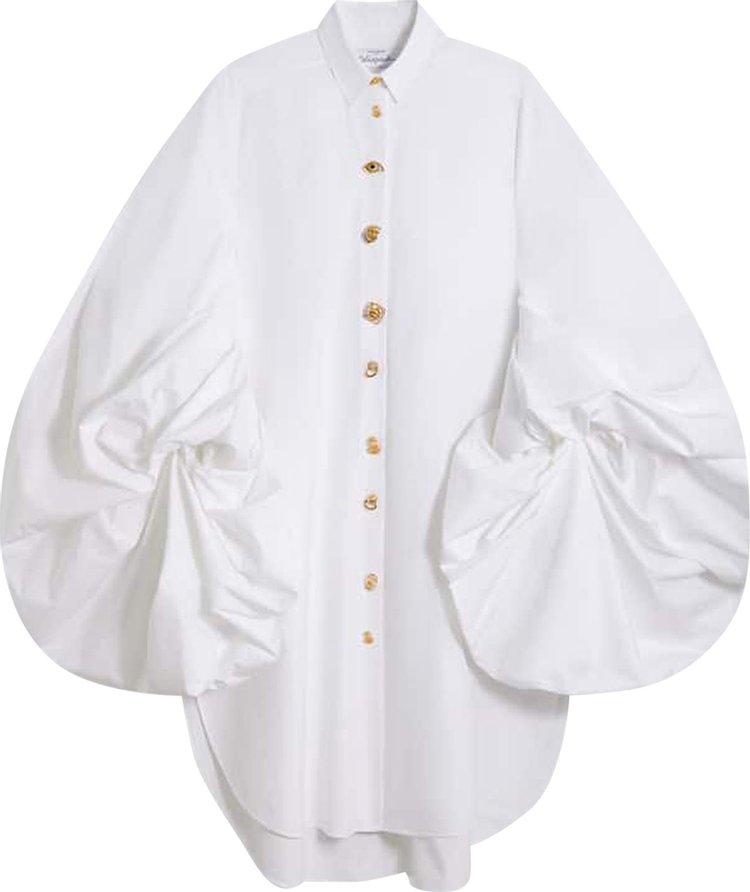 Schiaparelli Volume Shirt Dress 'White'