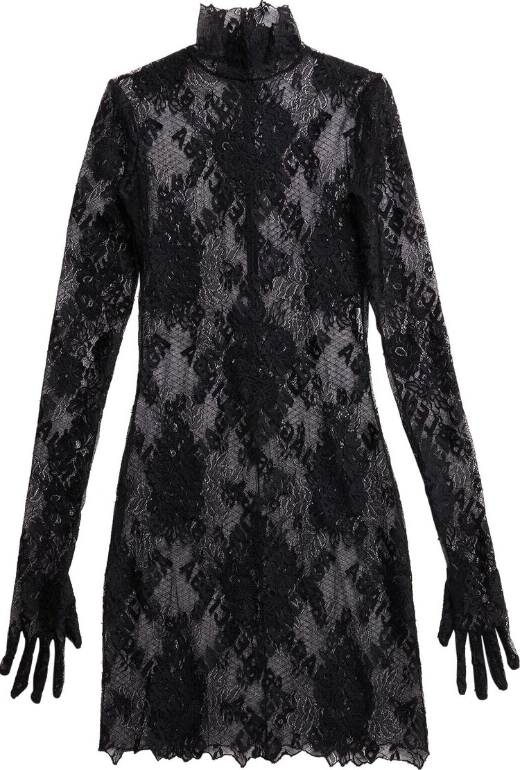 Balenciaga Allover Logo Glove Dress 'Black'