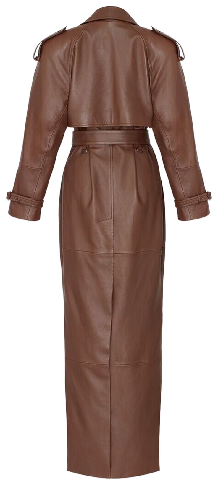 Saint Laurent Long Trench Brun Chene