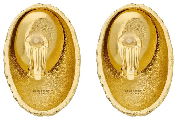 Saint Laurent Crystal Cocoon Earrings CrystalGold