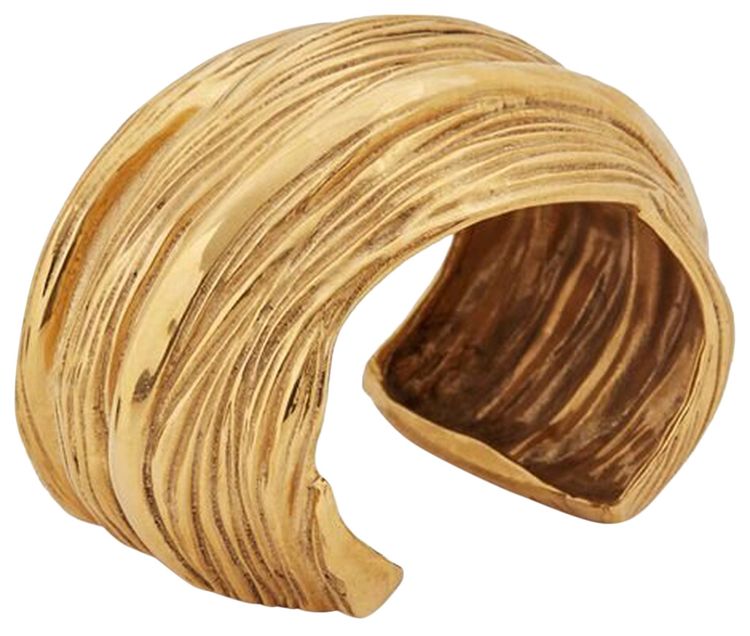 Saint Laurent Round Cuff Light Satin Gold