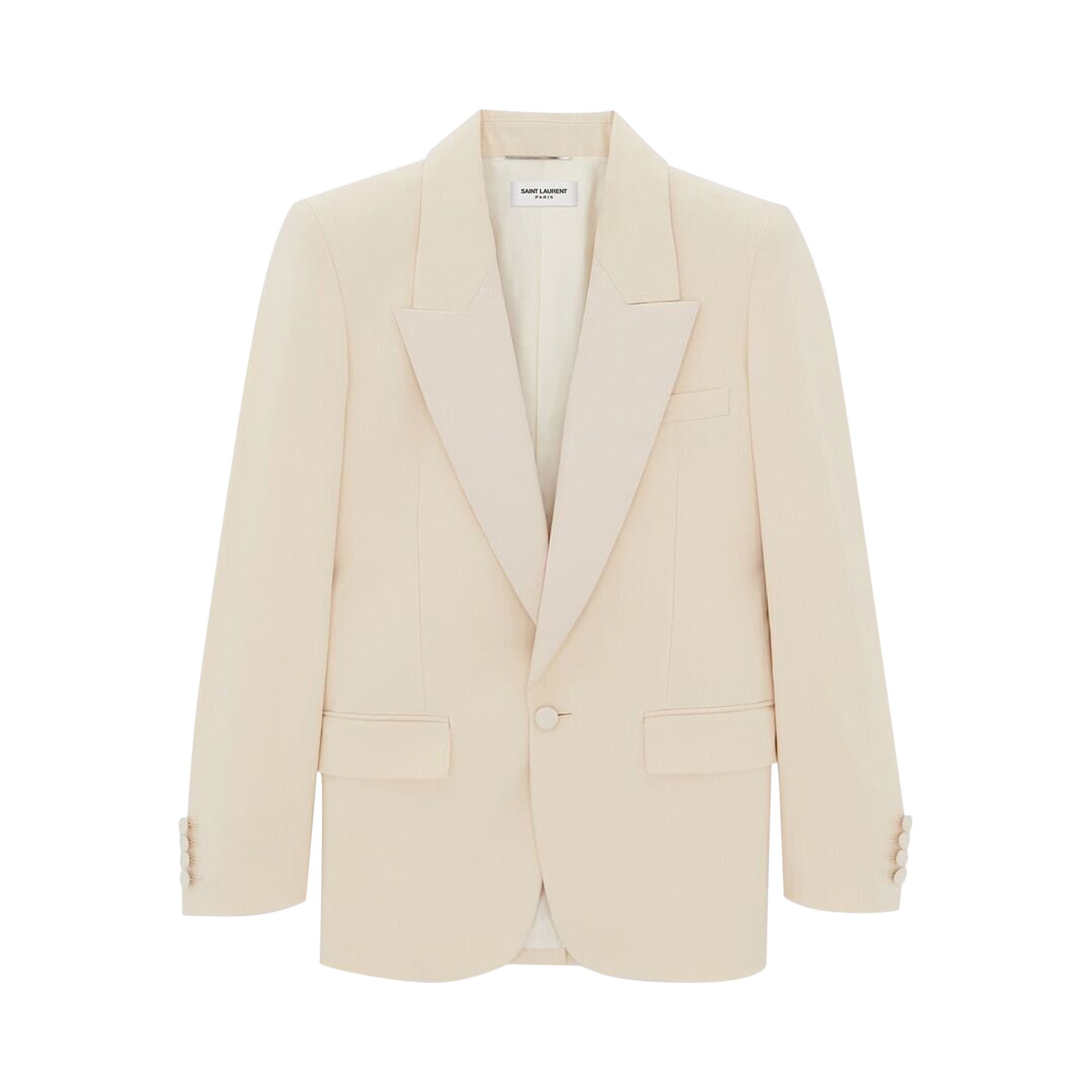 Buy Saint Laurent Tuxedo Jacket 'Crema' - 736030 Y1G04 7060 Buy Saint Laurent Tuxedo Jacket 'Crema' - 736030 Y1G04 7060