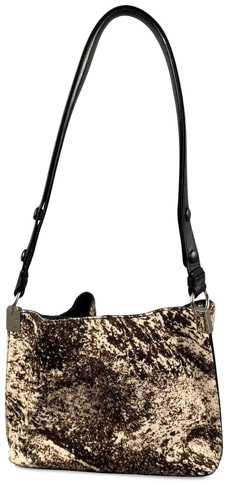 Maison Margiela Marbled Calfskin Handbag BrownCream