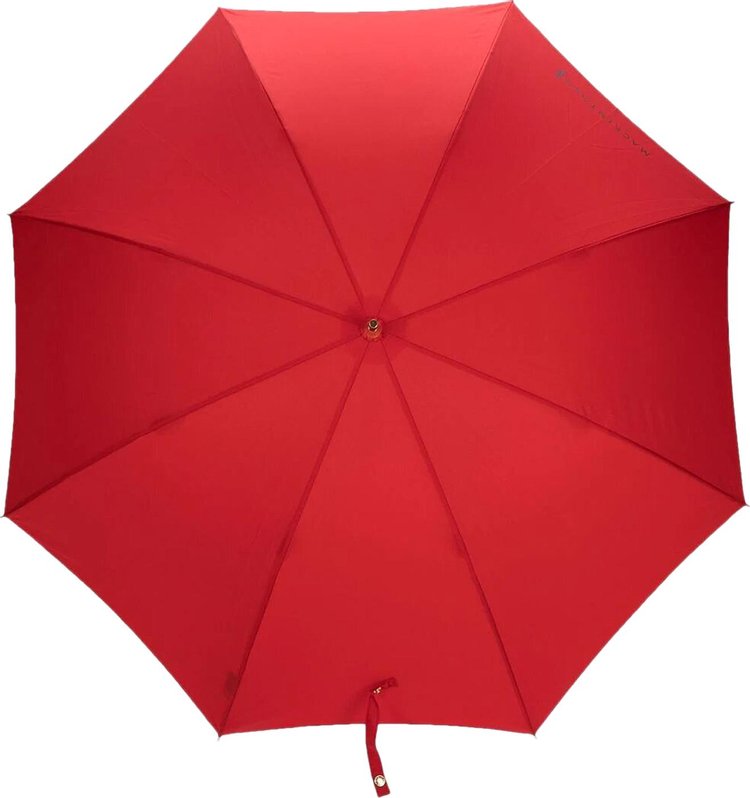 Mackintosh Heriot Whangee Handle Stick Umbrella 'Red'