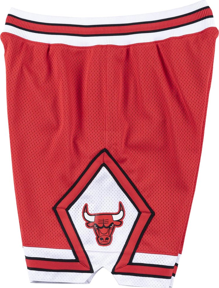 Mitchell  Ness Authentic Shorts Chicago Bulls Red