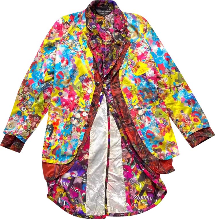 Vintage Comme des Garçons Homme Plus Triple Layer Long Blazer 'Multicolor'