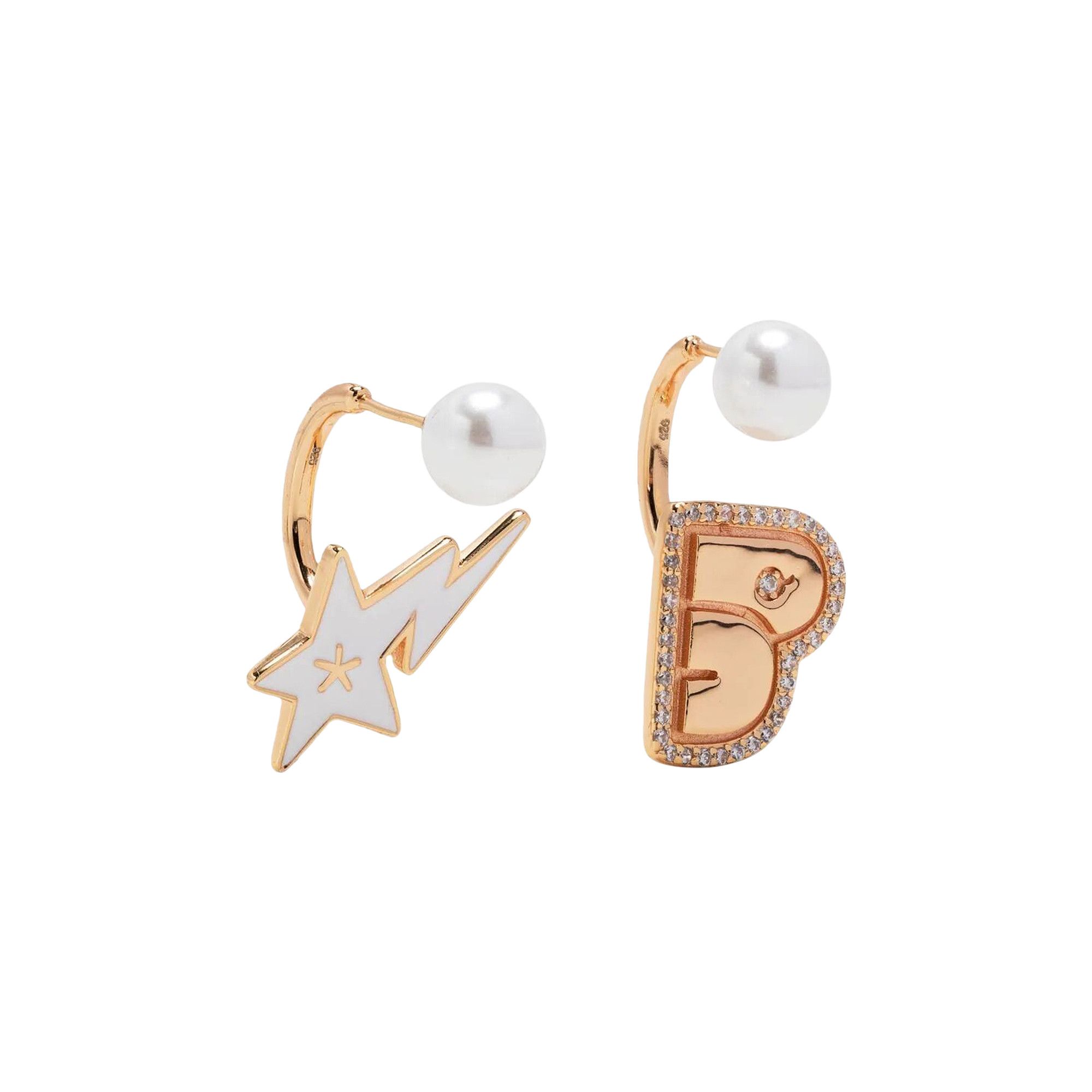 Buy BAPE Lightening Star Drop Earrings Gold 0039 2FW230606LSDE GOLD GOAT