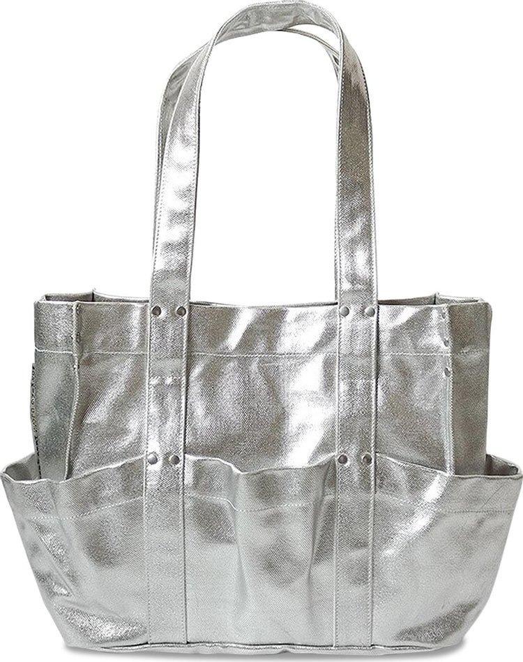 Kapital Foil Canvas Brick Tool Bag 'Silver'