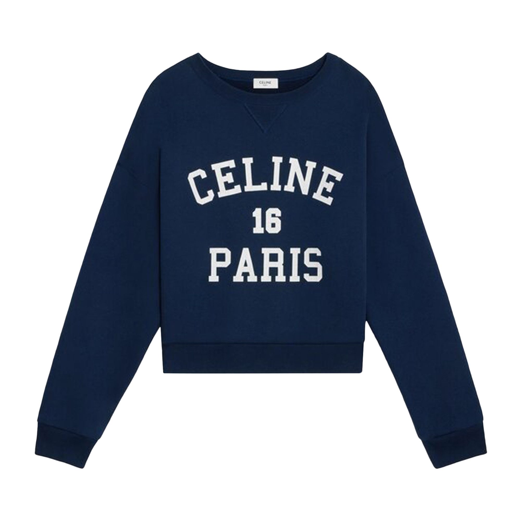 Buy CELINE Paris 16 Sweatshirt Navy Off White 2Y09E649W 07OW GOAT UK