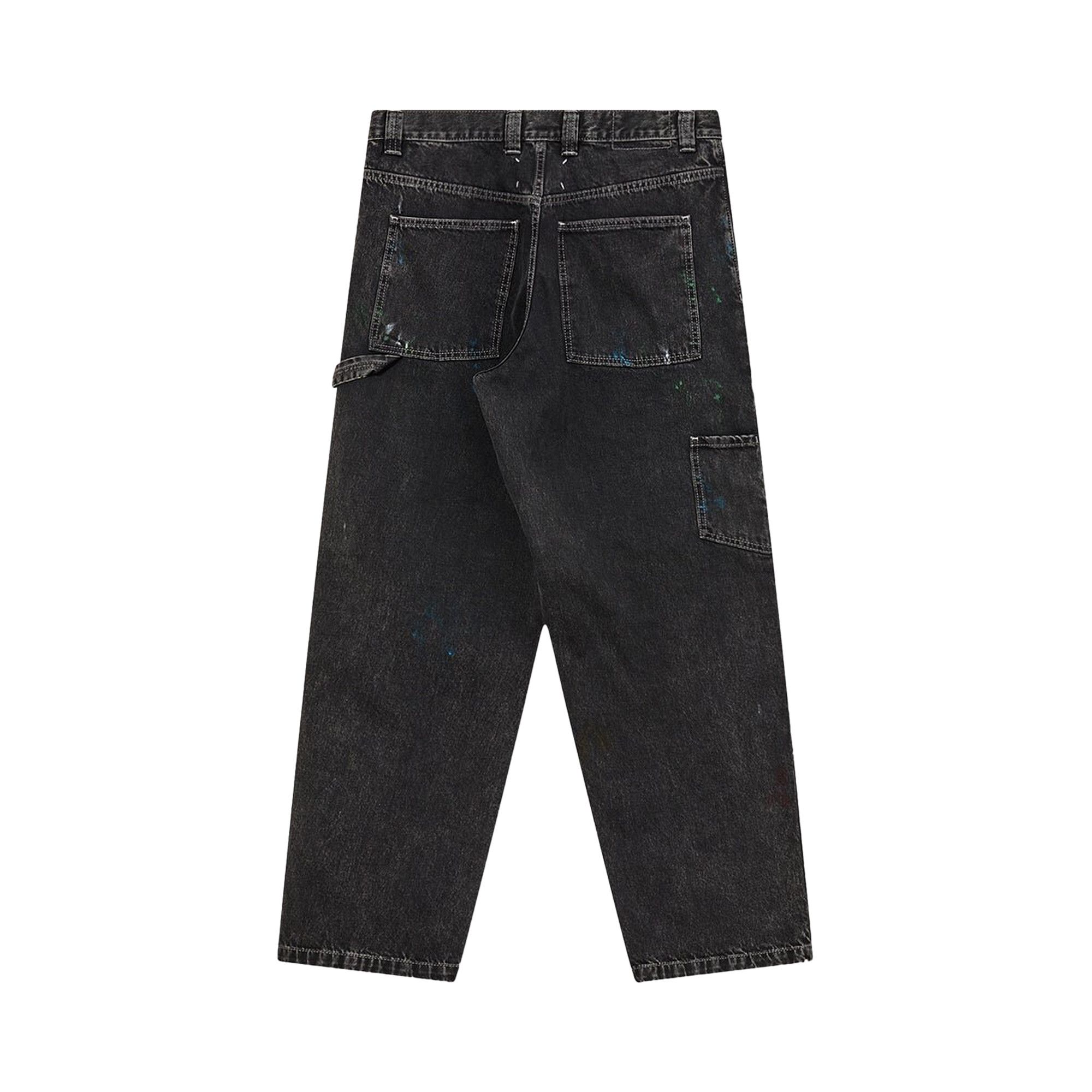 Buy Maison Margiela Distressed Baggy Jeans 'Black