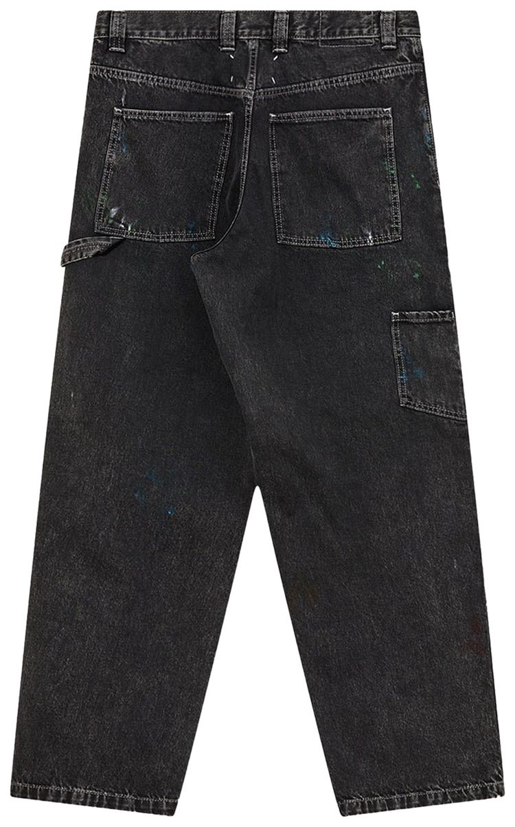 Maison Margiela Distressed Baggy Jeans Black