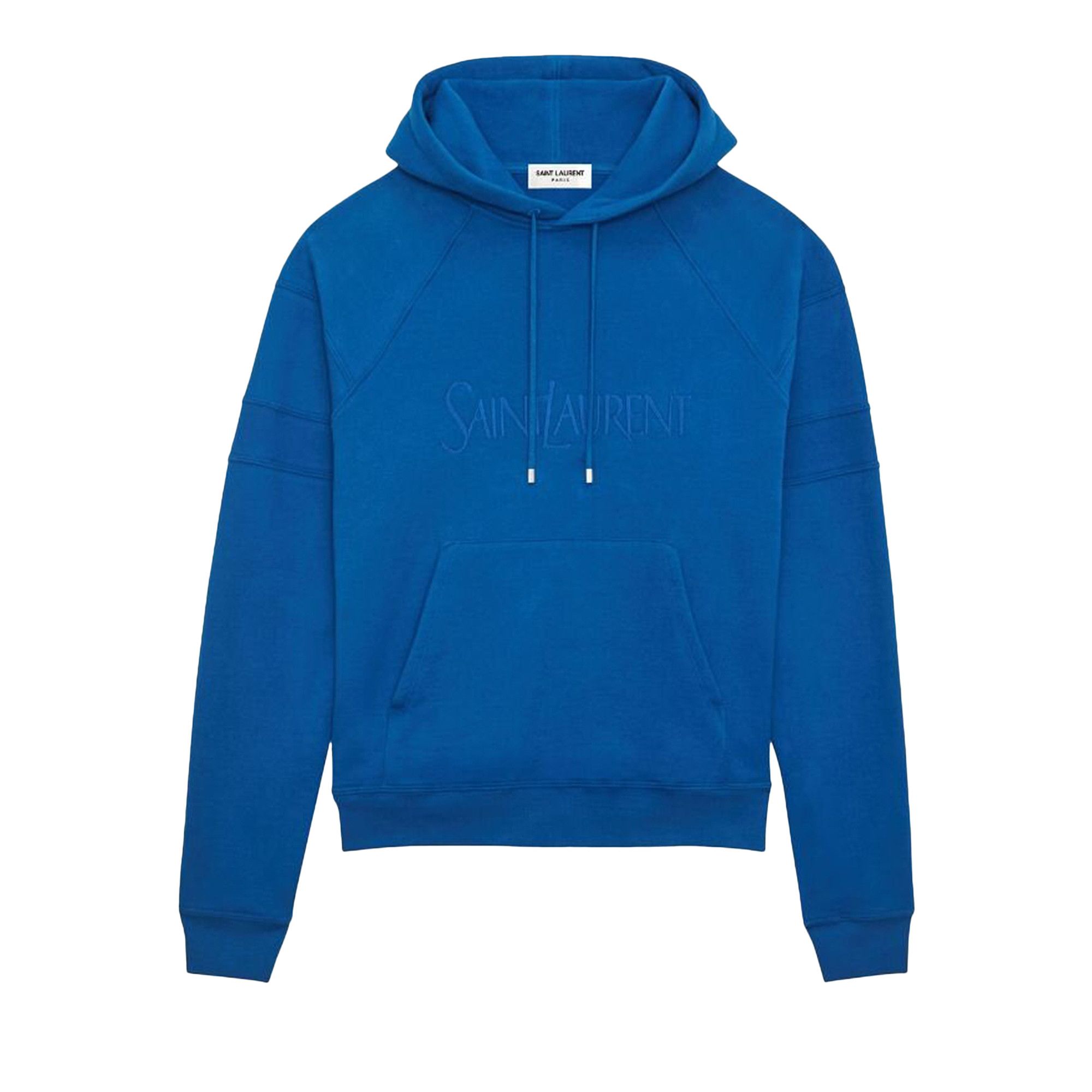 Buy Saint Laurent Vintage Logo Hoodie 'Blue' - 732313 Y37CG
