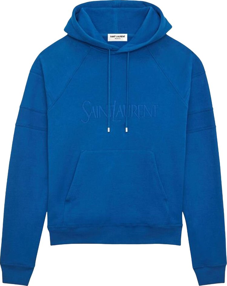 Saint Laurent Vintage Logo Hoodie 'Blue'