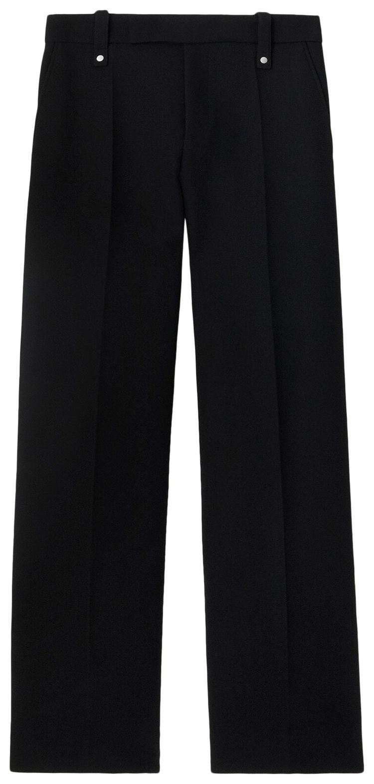 Burberry Straight Leg Wool Trousers Black