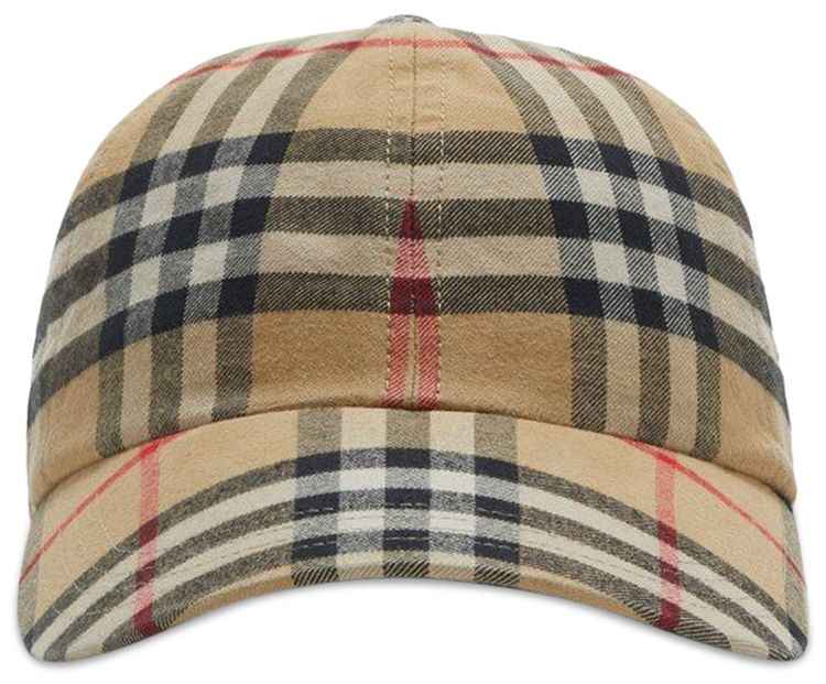 Burberry Check Baseball Cap Archive Beige